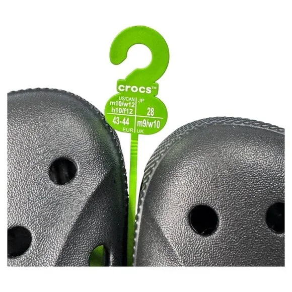 NEW Crocs Womens Baya Clog Black Size men's 10 / woman's 12